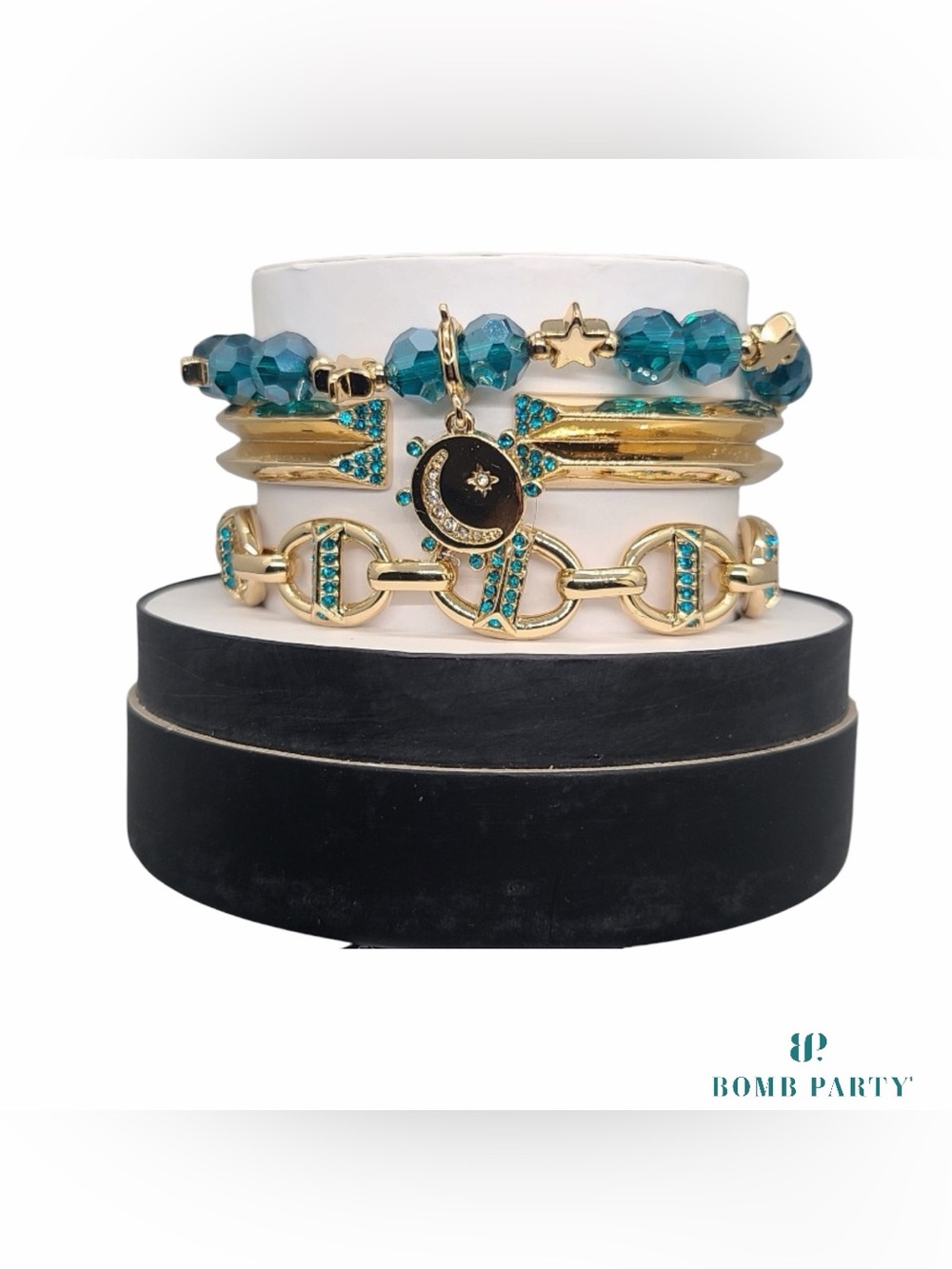 Bomb Party 2025 Halloween Stack "Full Moon Formal" Bracelets
